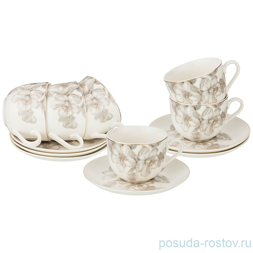 Набор чайных пар 260 мл 6 шт "Букингем флер" / 208429