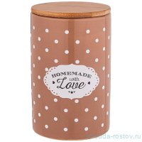 Банка для сыпучих продуктов 10 х 15,5 см &quot;Милый прованс /Коричневый&quot; / 234792