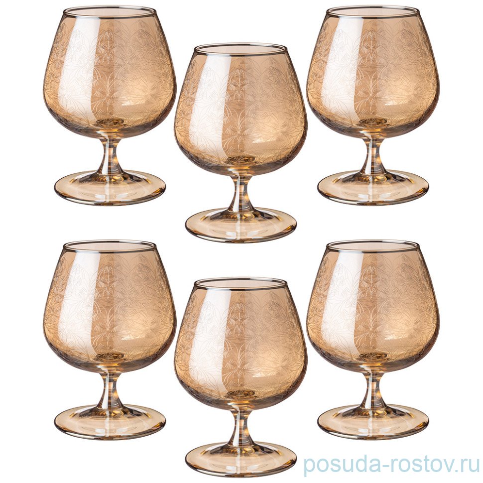 Бокалы для бренди 410 мл 6 шт "Dandelion /Мёд" / 330205