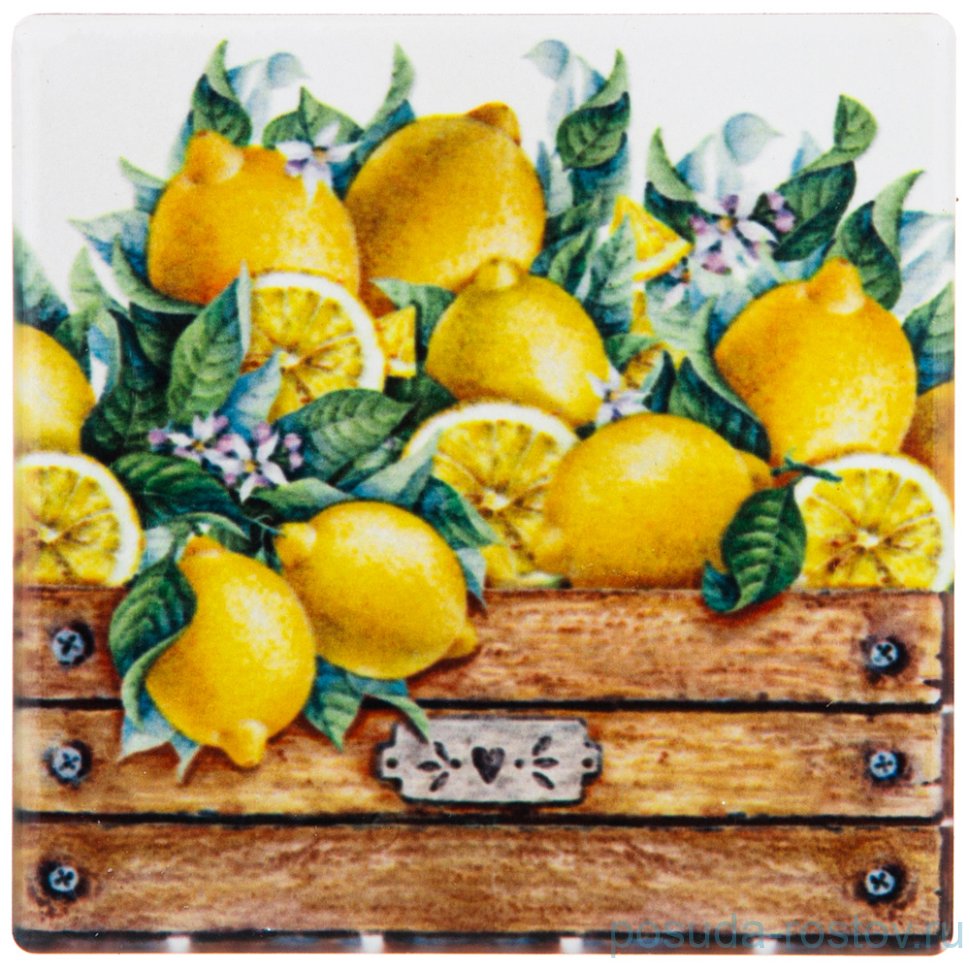 Подставка под горячее 10 х 10 см "Лимоны" / 225606