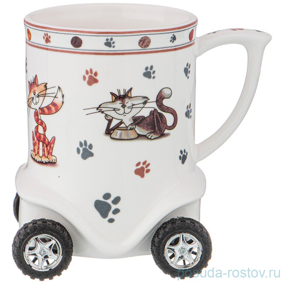 Кружка 350 мл на колесиках "Веселые друзья" / 225142