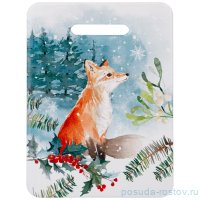 Подставка под горячее 15 х 20 см &quot;Зимняя сказка /Лиса&quot; / 256189