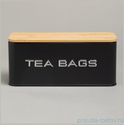 Банка для чайных пакетиков 20,5 х 9 х 8 см Agness / 377964