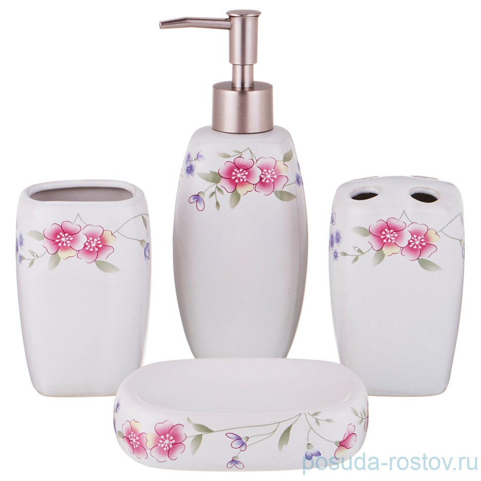 Набор для ванной комнаты 4 предмета "пасадена" / 193669 Набор для ванной комнаты 4 предмета "пасадена" / 193669
