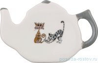 Подставка под чайный пакетик 11 х 7 х 2 см &quot;Озорные коты&quot; / 187484