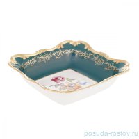Салатник 22 см квадратный &quot;Санкт-Петербург /Зелёный&quot;  / 223532