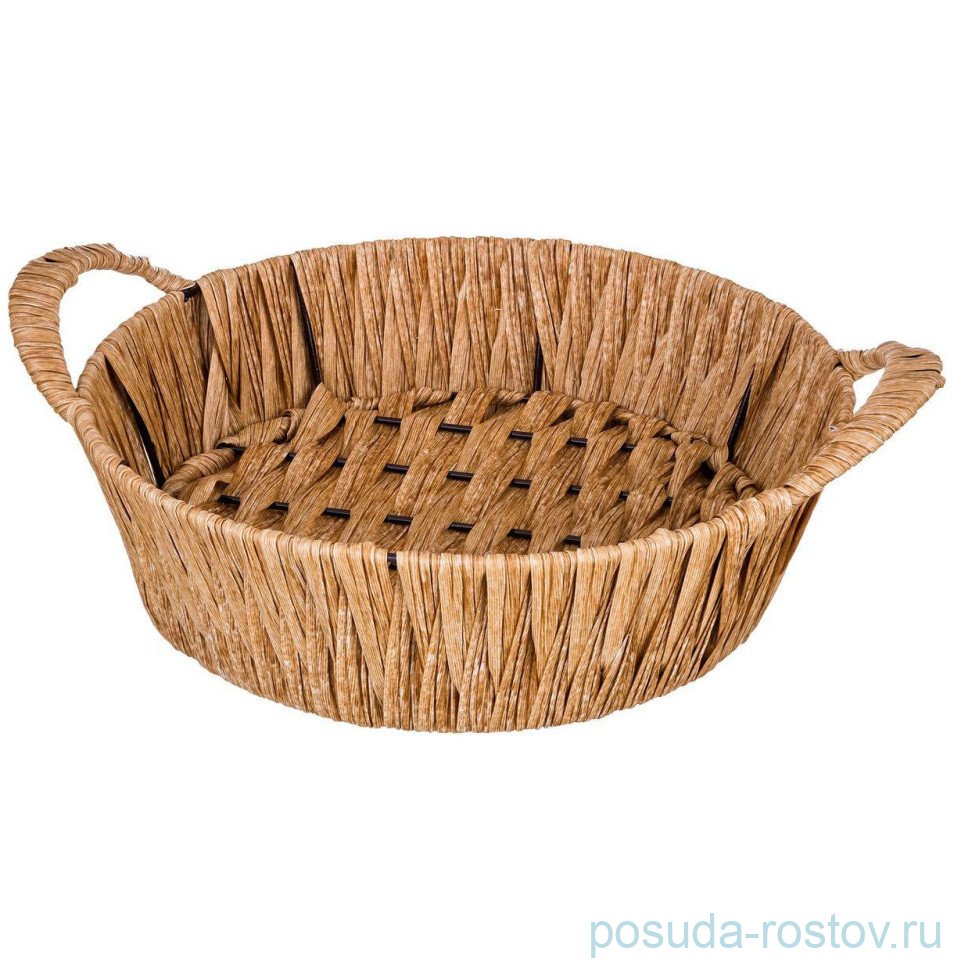 Корзинка 21 х 6/9 см с ручками "Натурель" / 342743