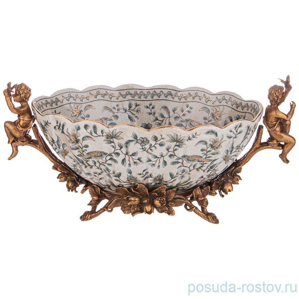 Конфетница 41 х 20 х 17 см с ручками н/н  / 270561