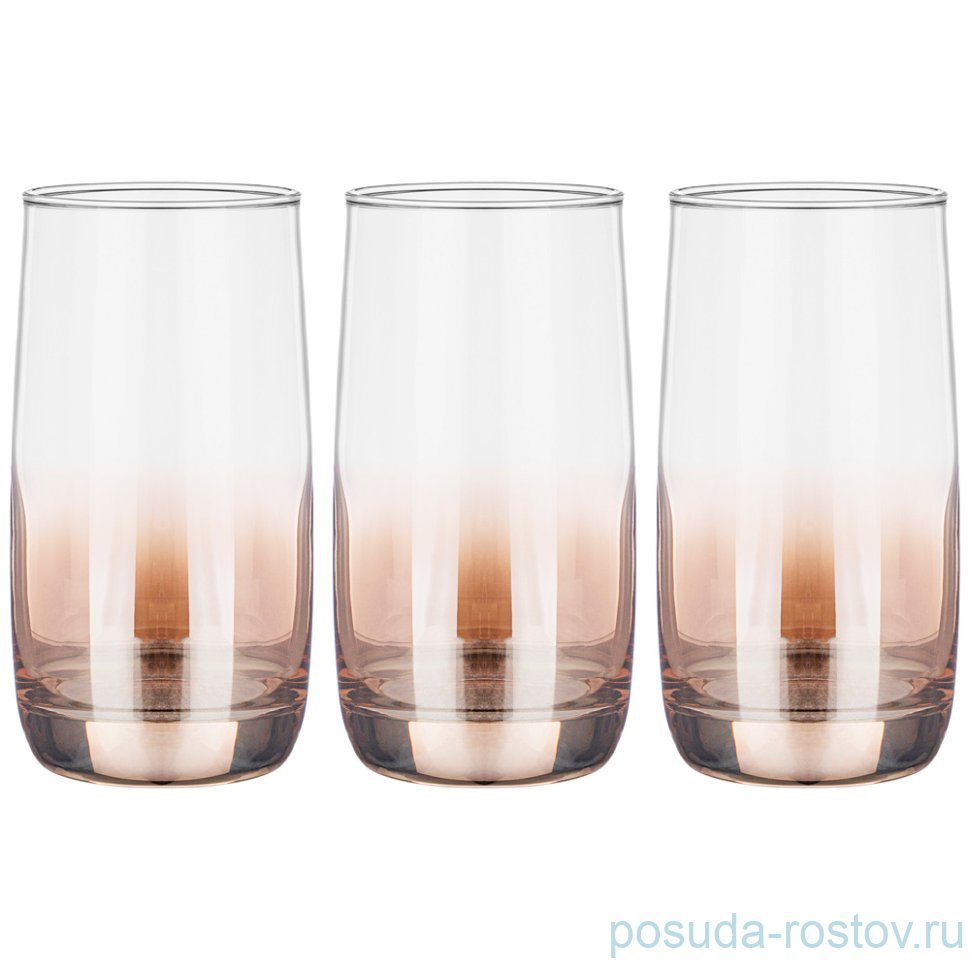 Стаканы для воды 330 мл 6 шт "Медовый /Омбре" / 250876