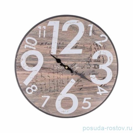 Часы настенные 33,8 х 33,8 см круглые / 349760