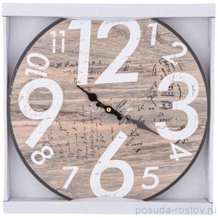 Часы настенные 33,8 х 33,8 см круглые / 349760