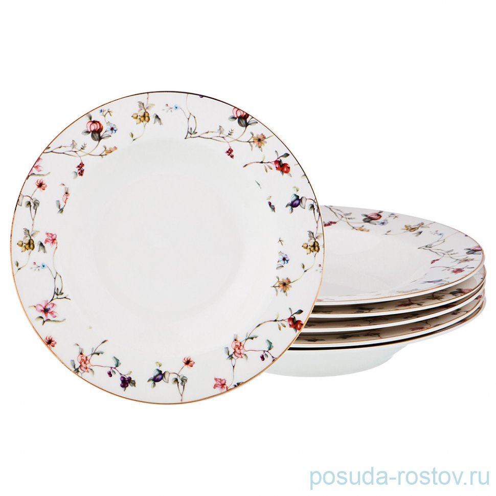 Набор тарелок 21,5 см 6 шт глубокие "Вайлд" / 189572