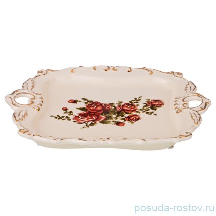 Менажница 4-х секционная &quot;корейская роза&quot; / 194505