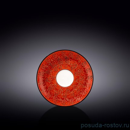 Блюдце 15 см красное &quot;Splash&quot; / 261419