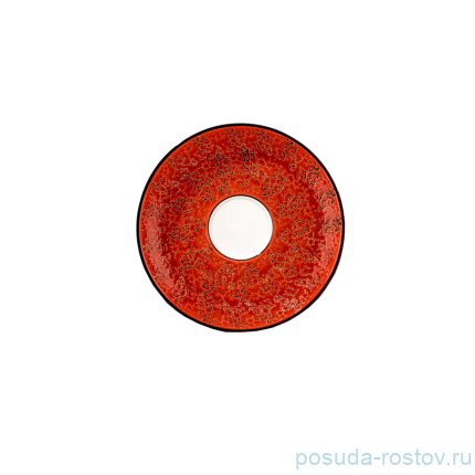 Блюдце 15 см красное &quot;Splash&quot; / 261419