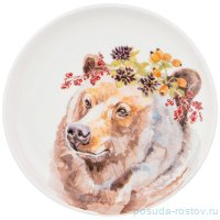 Тарелка 19 см 1 шт &quot;Лесная сказка /Медведь&quot; / 213601