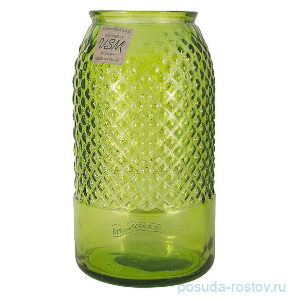 Ваза для цветов 28 см зелёная "diamante" / 292064 Ваза для цветов 28 см зелёная "diamante" / 292064