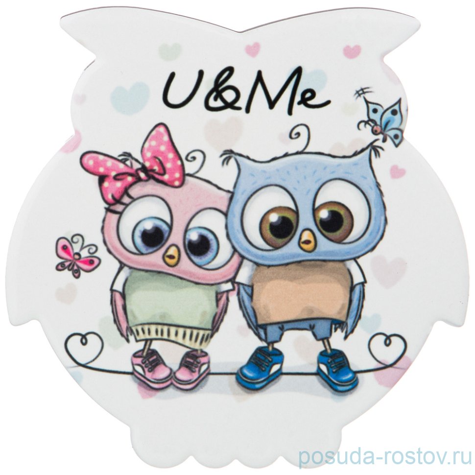 Подставка под горячее 11 х 11 см "Забавные совята" / 226011