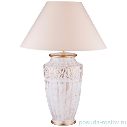 Настольная лампа 50 см с абажуром бежевый глянец &quot;кретенс&quot; / 193625