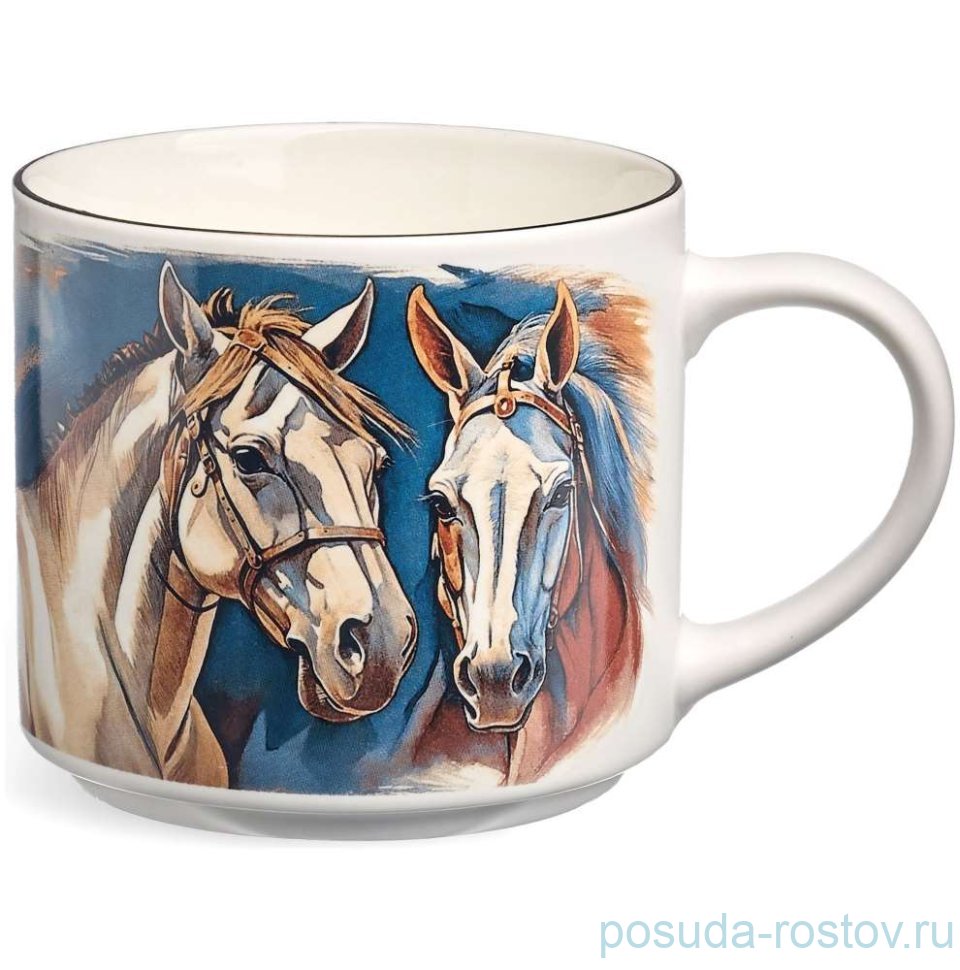 Кружка 500 мл "Horse /золото" / 379643