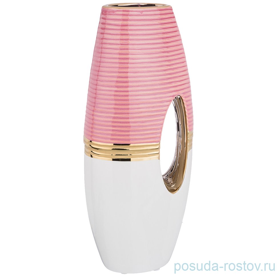 Ваза для цветов 36,5 см декоративная "Розовая коллекция" / 193089