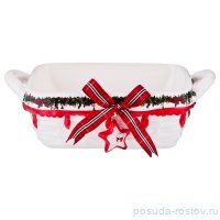 Корзинка 23 х 14 х 9 см для сладостей с ручками &quot;Рождественское чудо&quot; / 186271