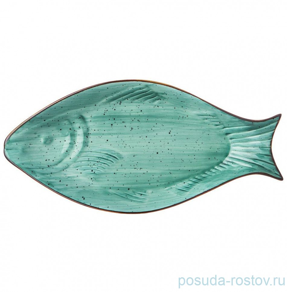 Блюдо 25 х 12 х 3 см Рыба "Nature /Мятный" / 236744 Блюдо 25 х 12 х 3 см Рыба "Nature /Мятный" / 236744