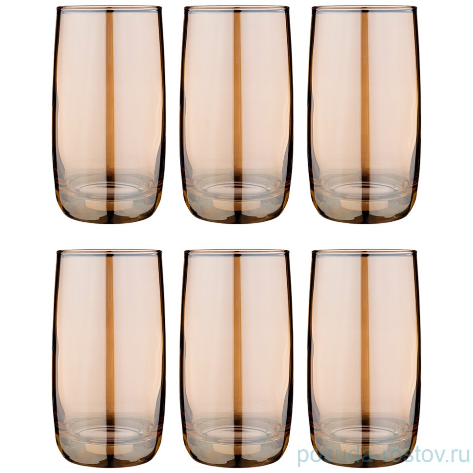 Стаканы для воды 330 мл 6 шт "мед" / 236681