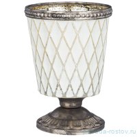 Подсвечник 7,5 х 7,5 х 11 см н/н &quot;ташкент&quot; с металлическими элементами / 272888