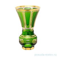 Ваза для цветов 20 см н/н &quot;Эгерманн /Зелёная в золотой оправе&quot; / 280388