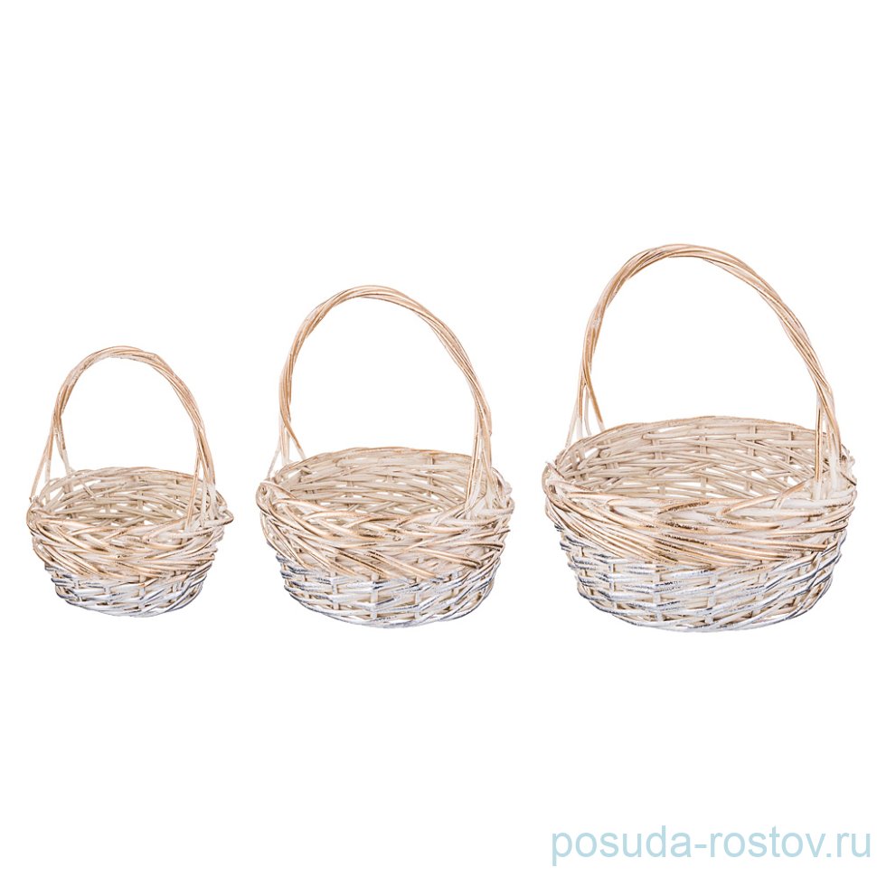 Набор корзин 3 шт плетёные / 187449