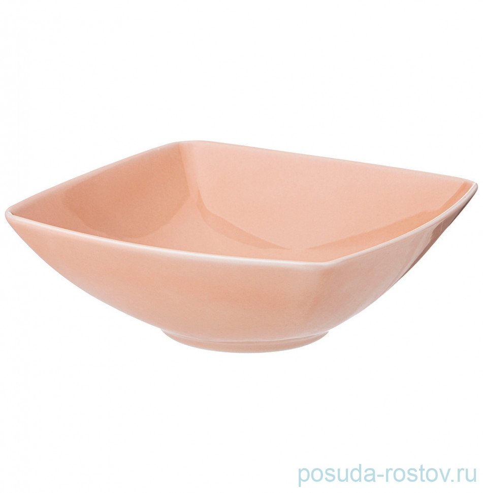 Салатник 600 мл квадратный "Tint /Розовый" / 296668