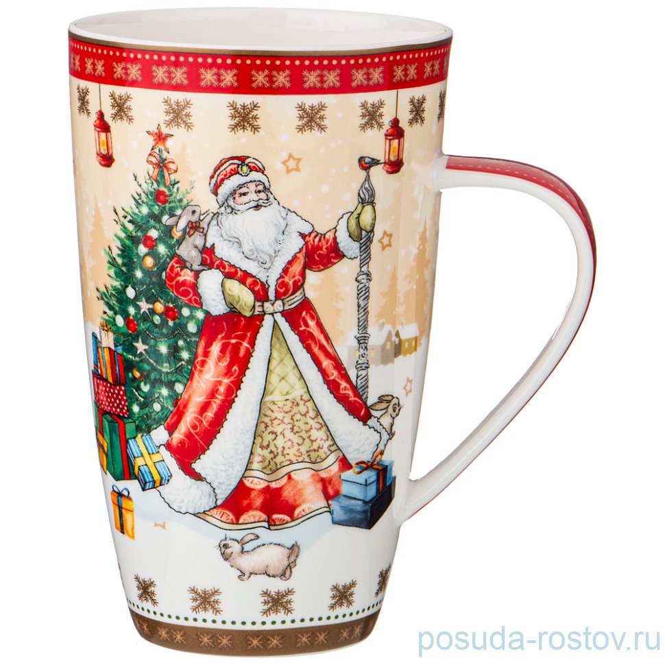 Кружка 600 мл "Дед мороз и снегурочка" / 228630