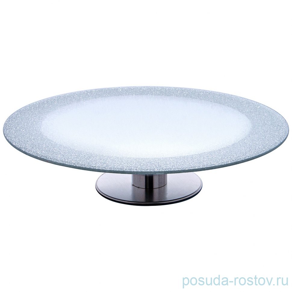 Тортовница на ножке silver mirror 30*7 см / 360477 Тортовница на ножке silver mirror 30*7 см / 360477