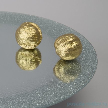 Тортовница на ножке silver mirror 30*7 см / 360477