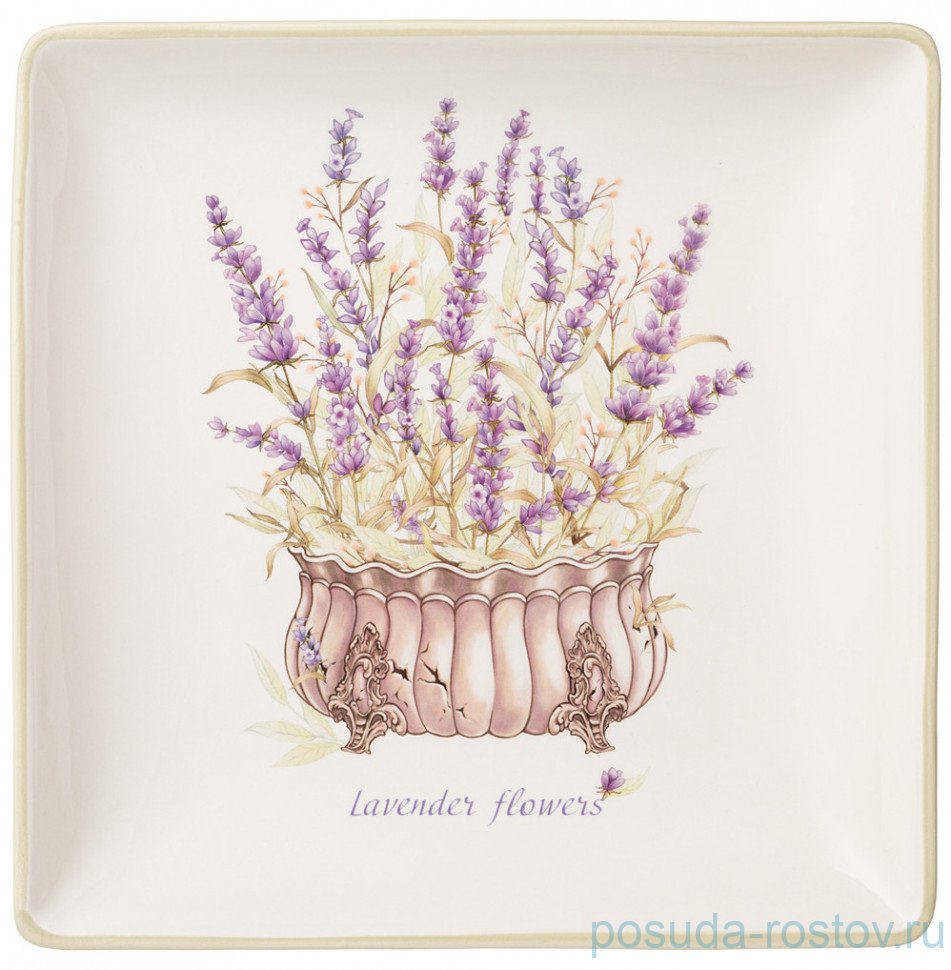 Блюдо 28 х 28 х 4 см квадратное "Душа прованса" / 295136