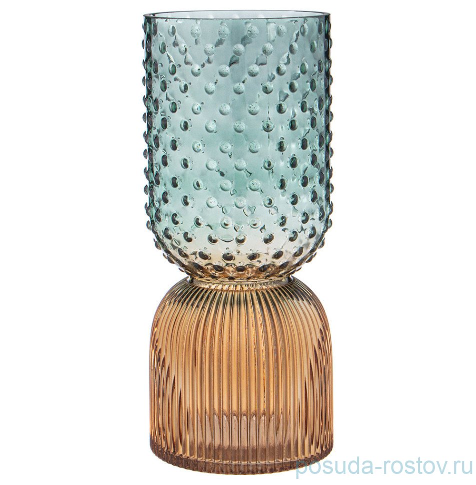 Ваза для цветов 13 х 30 см "Art green/amber" / 336364 Ваза для цветов 13 х 30 см "Art green/amber" / 336364