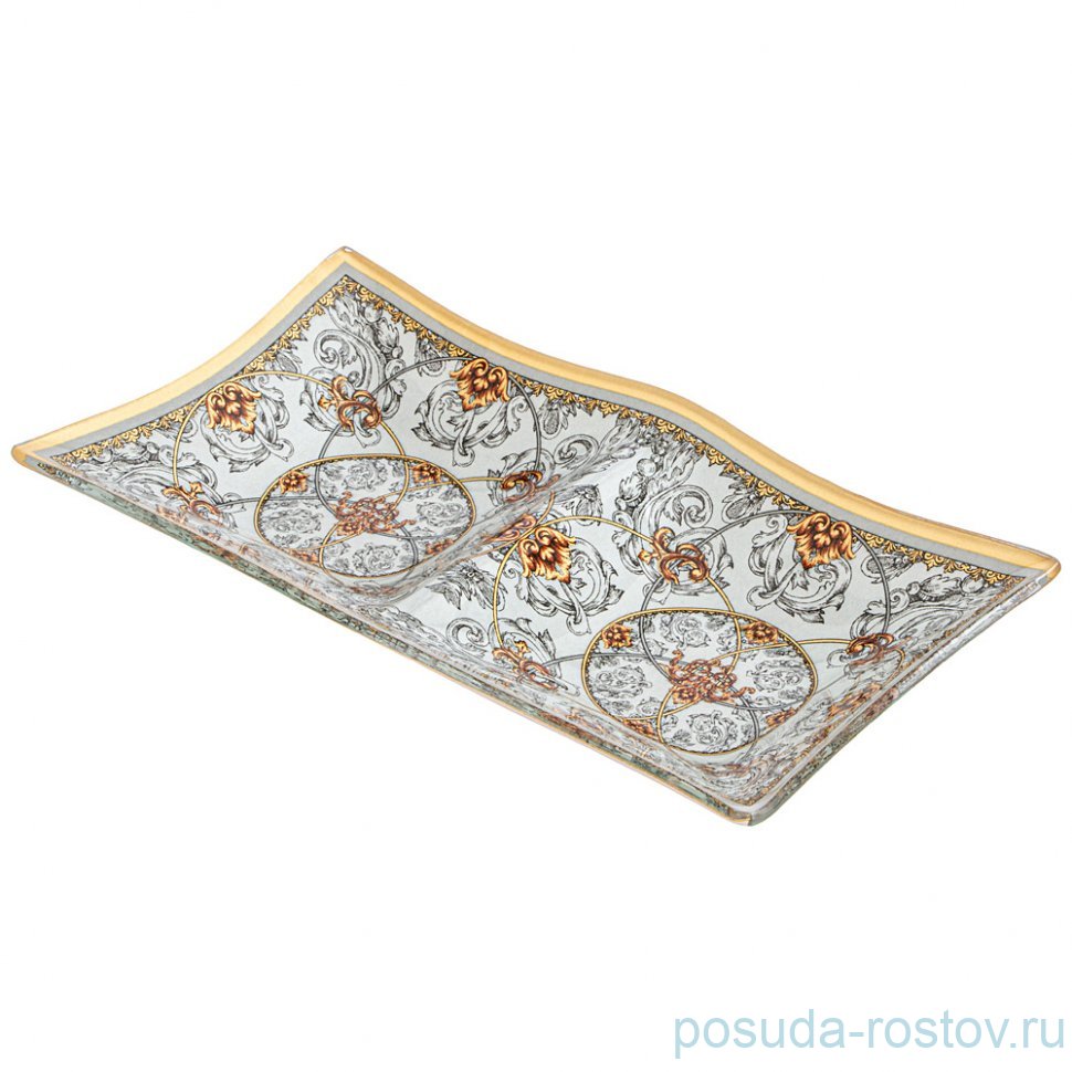 Менажница 20 х 11 см 2-х секционная "Monogram" (6шт.) / 346359 Менажница 20 х 11 см 2-х секционная "Monogram" (6шт.) / 346359