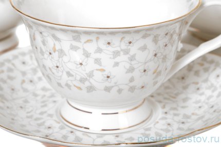 Чайный сервиз на 6 персон 15 предметов &quot;Вивьен /Вьюнок&quot;  / 193716