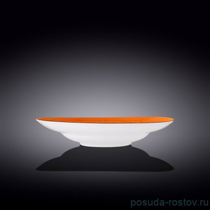 Тарелка 28,5 см глубокая оранжевая &quot;Spiral&quot; / 261584