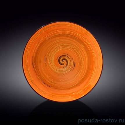Тарелка 28,5 см глубокая оранжевая &quot;Spiral&quot; / 261584