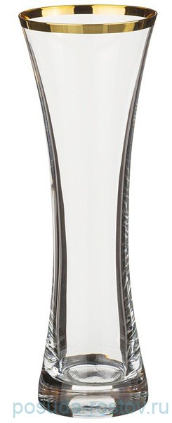 Ваза для цветов 19,5 см "Иксовка /Золотая отводка" / 113010