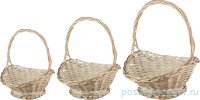 Набор корзин 3 шт плетёные / 187442