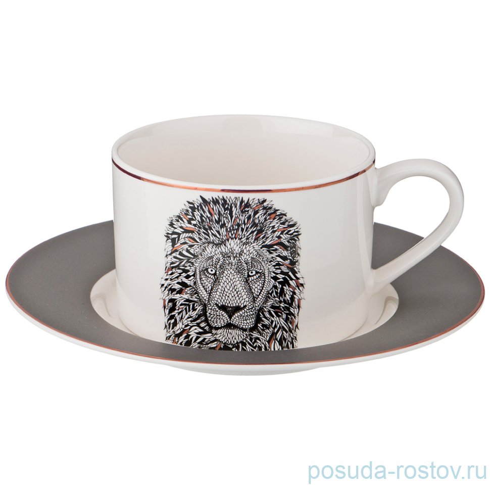 Чайная пара 220 мл 1 шт "Лев"  / 200242