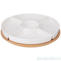 Менажница  28 x 5,6 см  5 секций на подставке &quot;Native&quot; / 347186