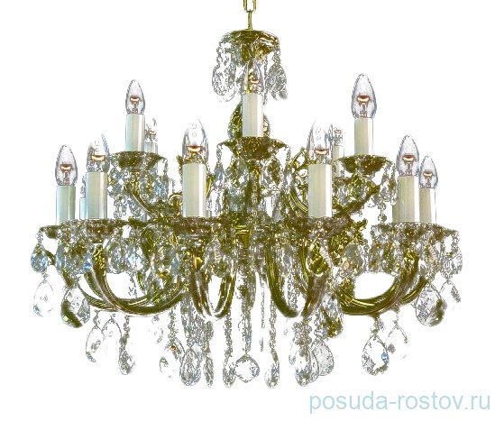 Люстра 12 рожковая платина  Royal "Роял" / 026319