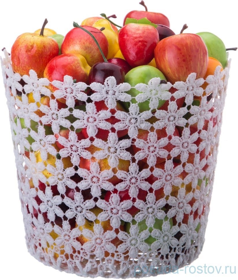 Корзинка 17 х 15 см /белая / 186309