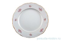 Набор тарелок 25 см 6 шт &quot;Мария-Луиза /Розовые розы /отводка золото&quot; / 094565