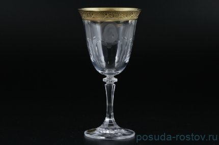 Бокалы для красного вина 250 мл 6 шт &quot;Джессика /Золото&quot; / 058290