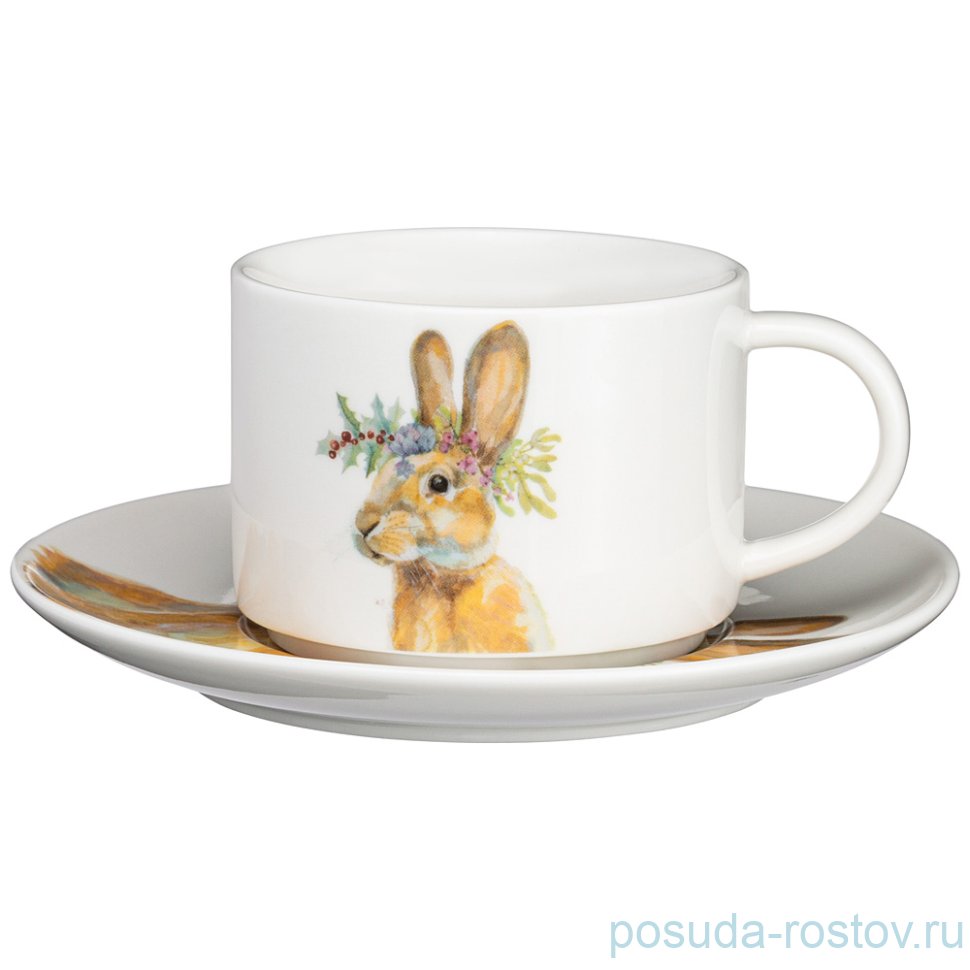 Чайная пара 200 мл "Лесная сказка /Заяц" / 259957